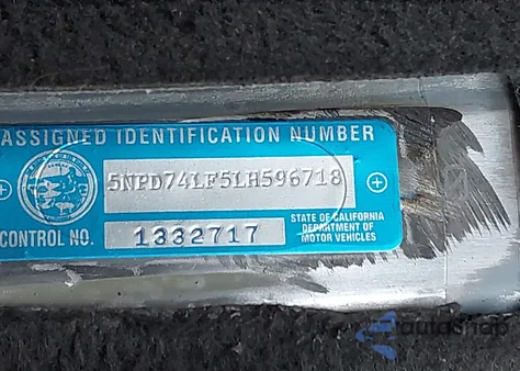 2020 Hyundai Elantra Se из США, поврежденный, VIN 5NPD74LF5LH596718